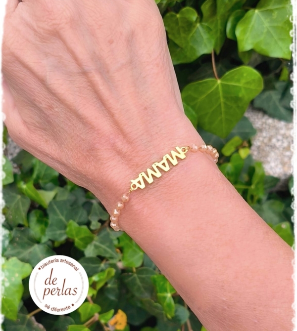 Pulsera MAMA cadena tipo rosario